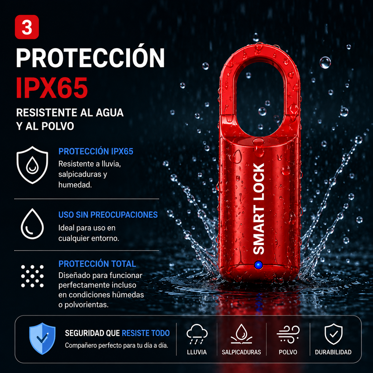 Candado Inteligente con Huella Dactilar