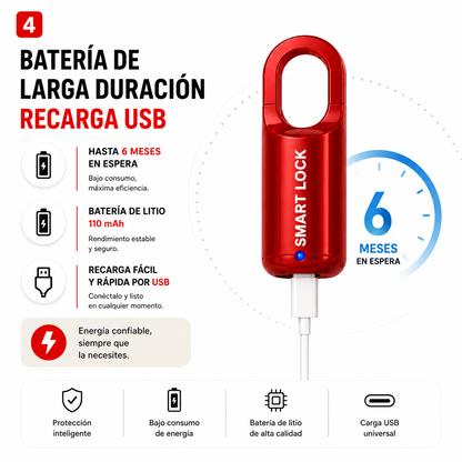 Candado Inteligente con Huella Dactilar